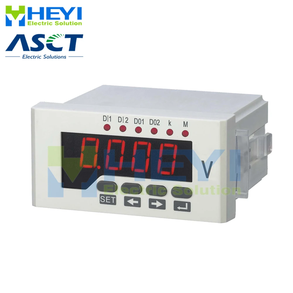 Однофазный светодиодный цифровой вольтметр 48*96 мм умный Вольтметр класса 0 5 380 В