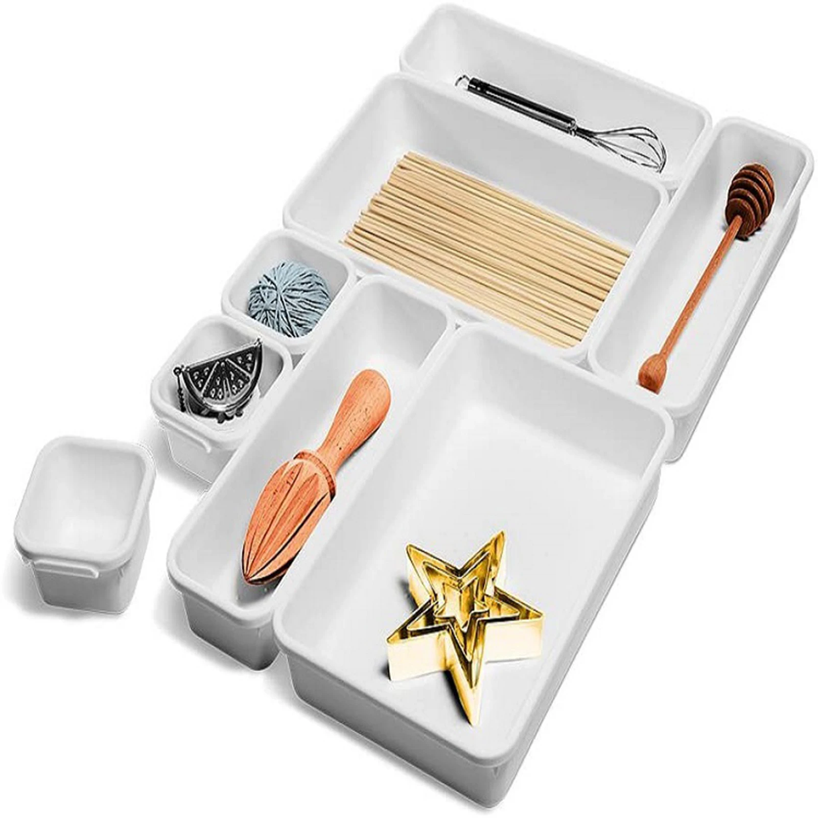 8 шт Многофункциональный стол выдвижные ящики для хранения Организатор лотки