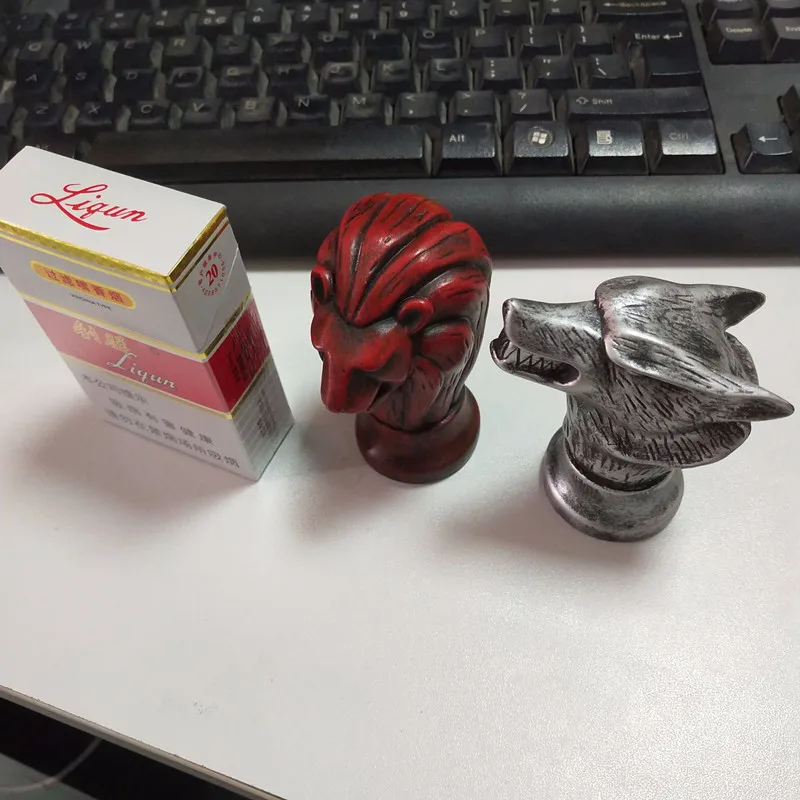 [Новинка] Железный престол 8 см дом Старк/дом Ланнистер голова Волка/голова льва