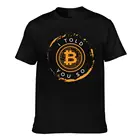 Биткойн HODL сказал вам так, футболка с цитатой, надпись размера плюс Веселая футболка, печать 100 процентов, Хлопковая мужская футболка