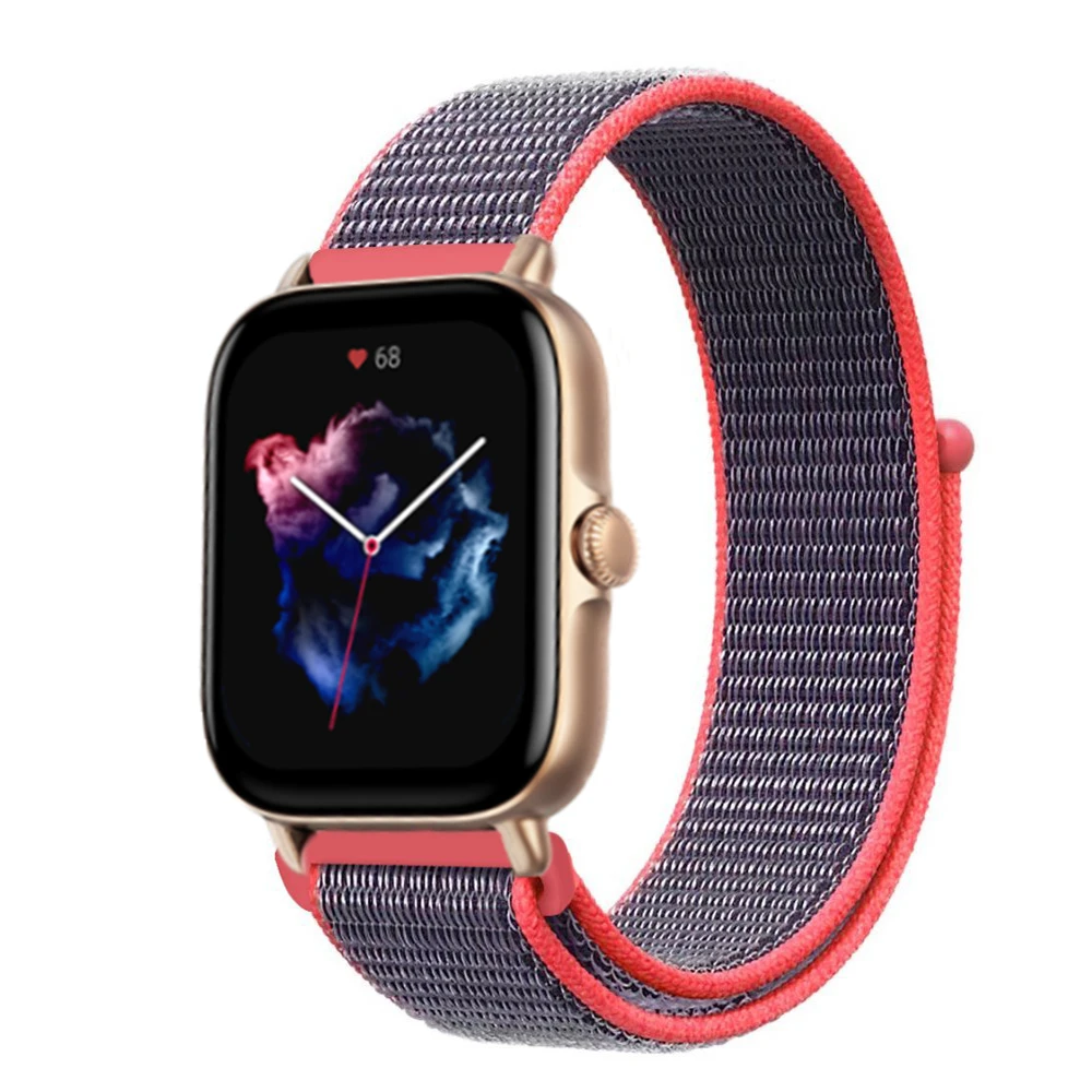 Ремешок тканевый для Huami Amazfit GTS GTR 3 Zepp E Z спортивный браслет смарт-часов Xiaomi Mi Color 2