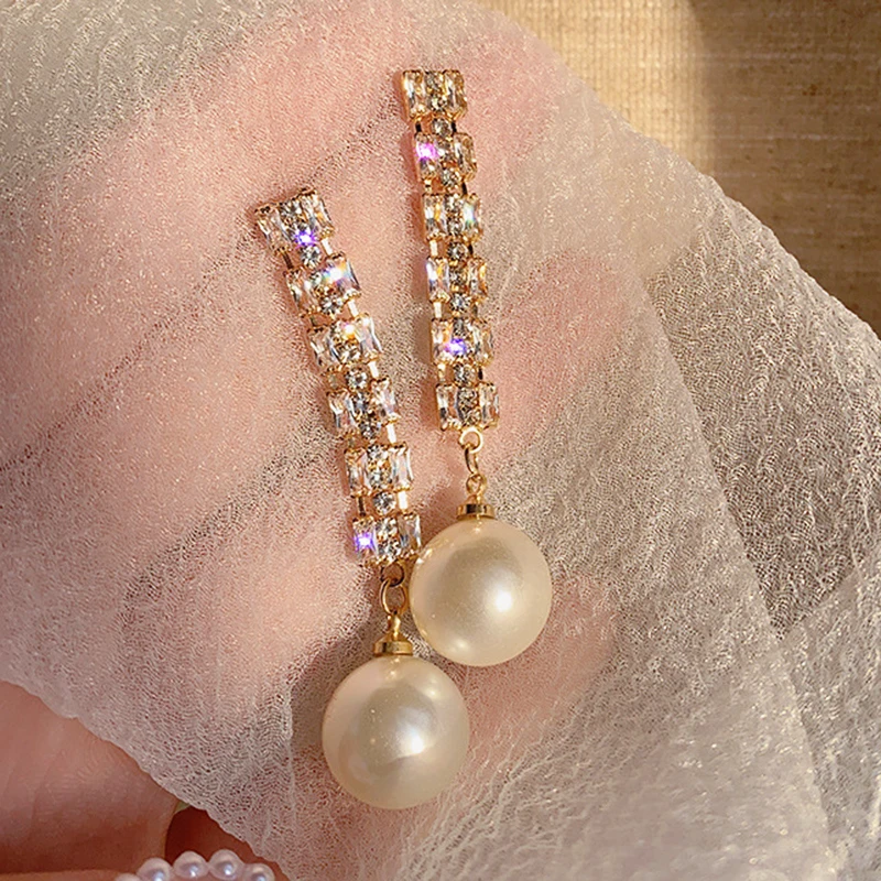 

2021 New Arrive Popular Design 14K Real Gold Pearl Earrings Earrings for Women Charm Jewelry Zirconia Stud S925 Silver Needle