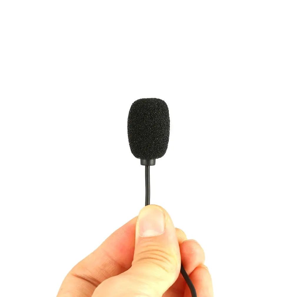 3.5 mm Microphone Clip Tie Collar for Mobile Phone Speaking in Lecture 1.5m/3m Bracket Clip Vocal Audio Lapel Microphone