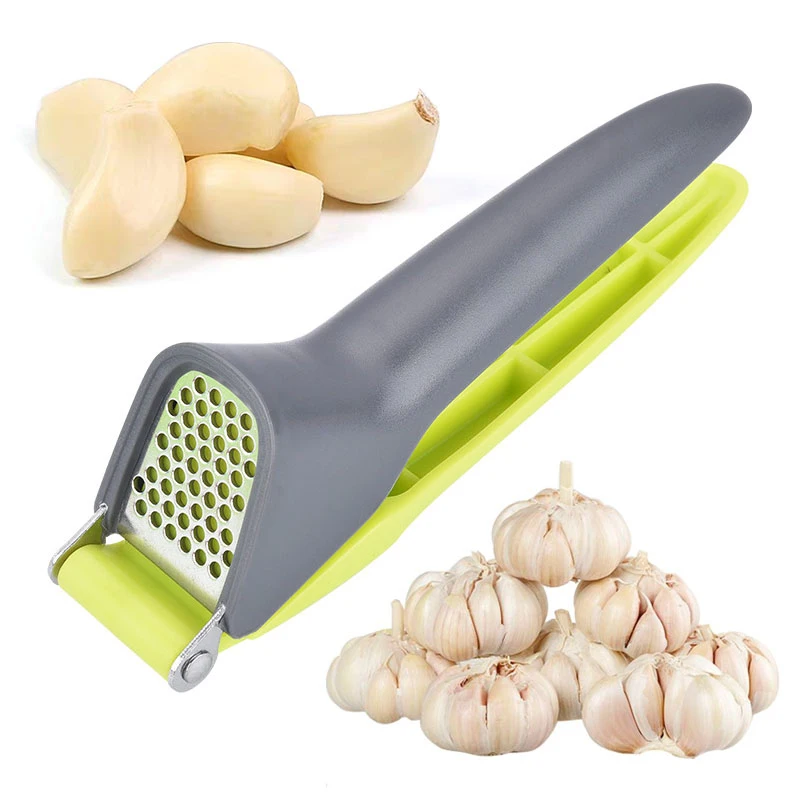 

Kitchen Stainless Steel Hand Press Shredder Pat Punch Durable High Efficient Press Garlic Onion Ginger Cutter Home Accessories