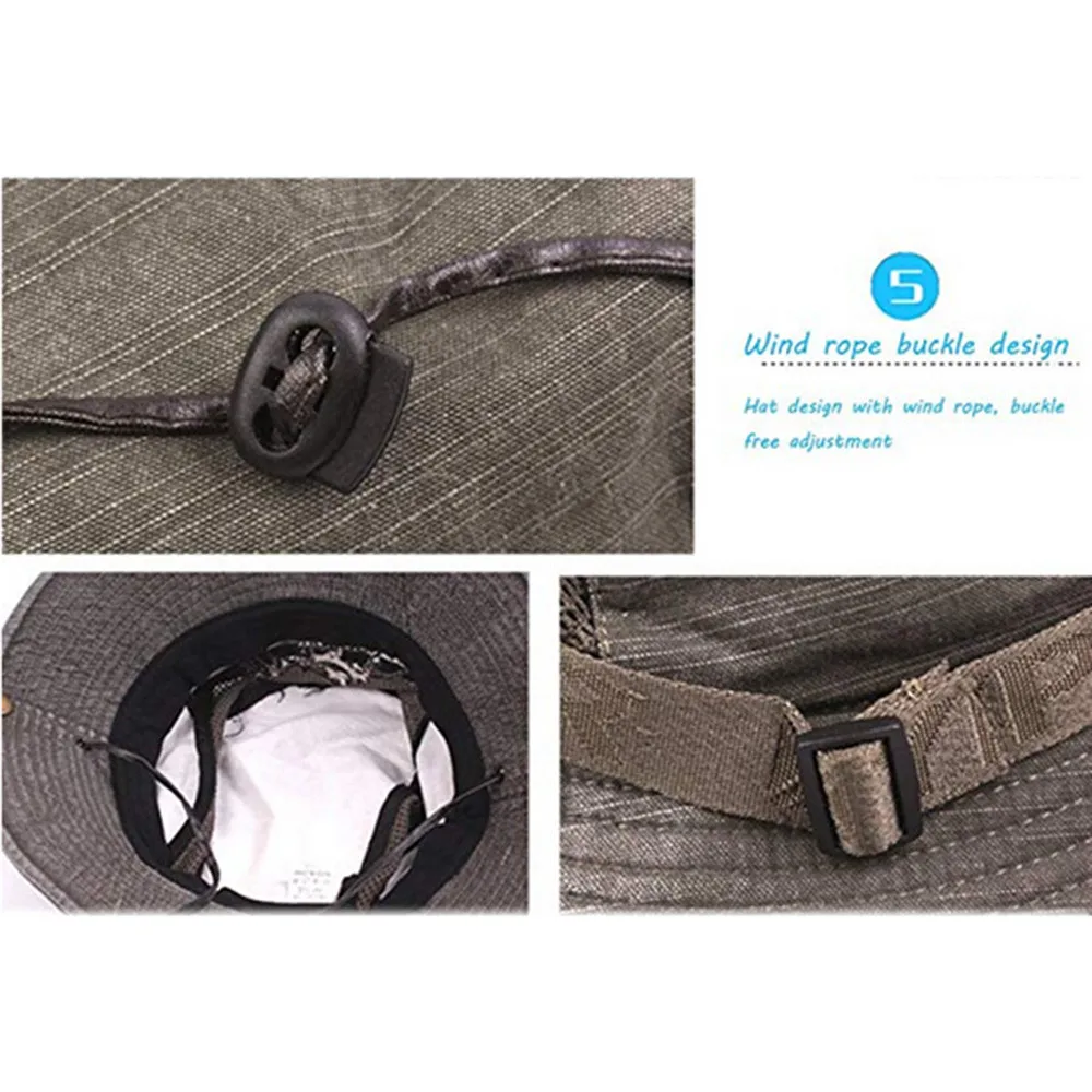 Летняя футболка с вышивкой Рыбацкая шляпа мужская козырек сетка Панамы для