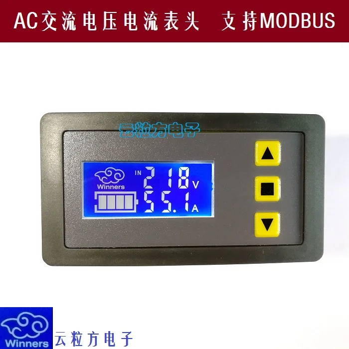 

AC Voltage and Current Meter Head LCD Digital Display Dual Display Isolated Voltmeter Ammeter Support Modbus