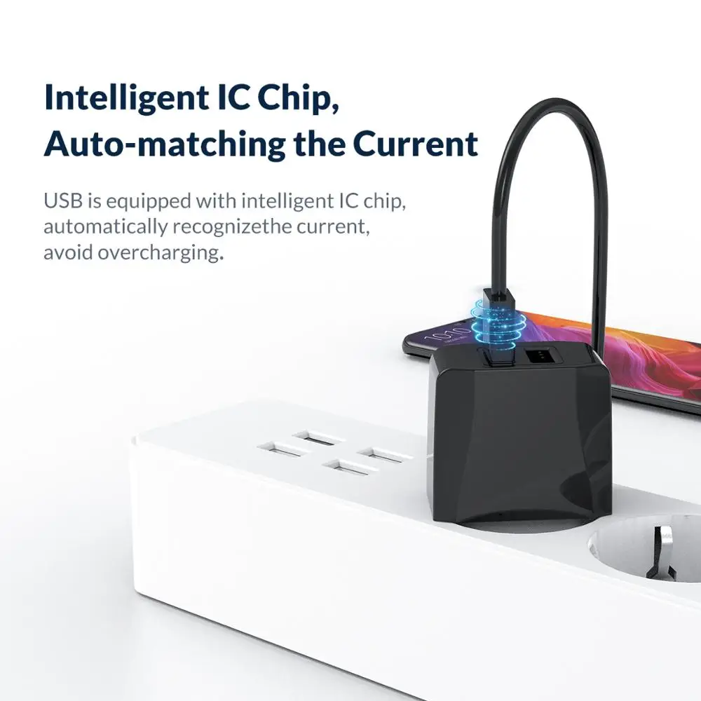 Зарядное устройство ORICO с 2 USB-портами и поддержкой быстрой зарядки | Мобильные