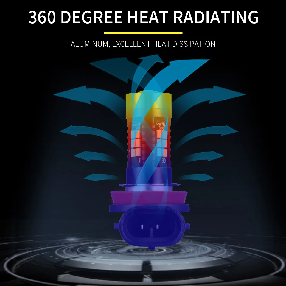 Светодиодная лампа AILEO H8 H11 HB4 HB3 9006 9005 SMD 6000 лм К 12 В | Автомобили и мотоциклы