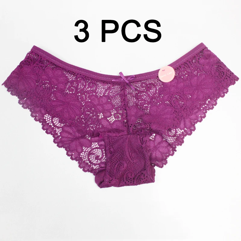 3pcs PP DERUILADY мода уютный нижнее белье трусы женские сексуальный Низкая талия стринги женское белье Высокое качество хлопок трусы Милый женщины трусики кружевной белье женское сексуальное - Цвет: 3pcs PP