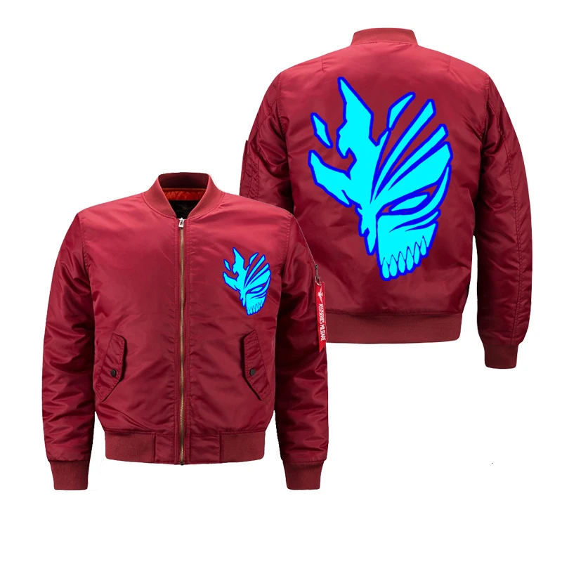 New Men Bomber Jacket Army Military Flight Pilot Jackets Print Logo Waterproof Coat Autumn fashion padded Outerwear dropship | Мужская