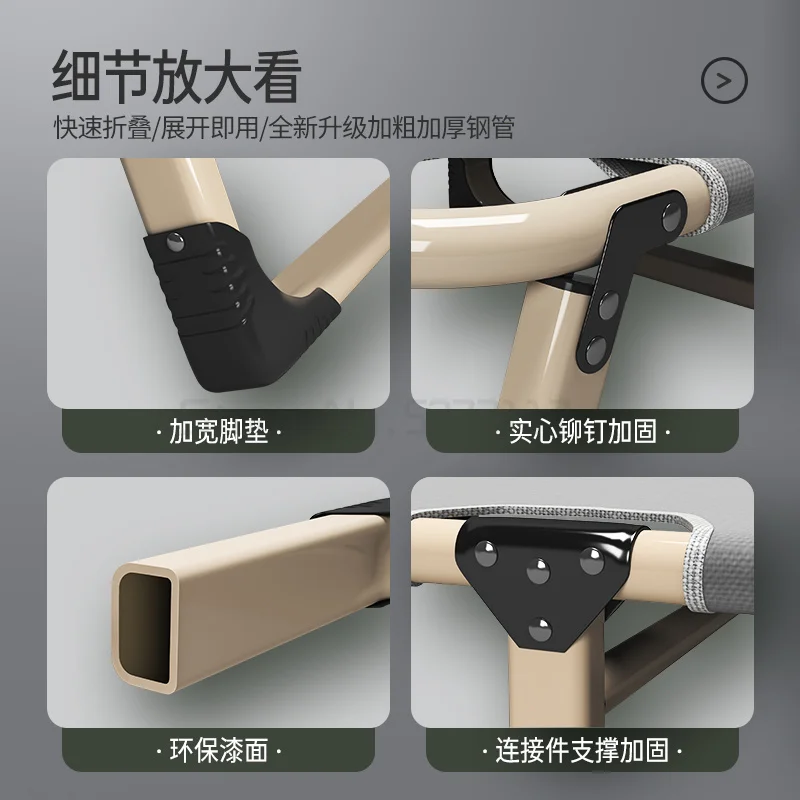 저렴한 점심 시간 접이식 침대 싱글 사무실 낮잠 아티팩트 심플 행진 안락 의자 휴대용 가정용 의자