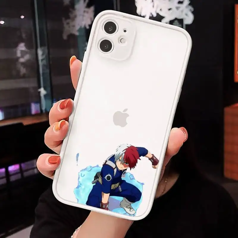 

Hero Academia anime manga Phone Case matte transparent For iphone 7 8 11 12 plus mini x xs xr pro max cover