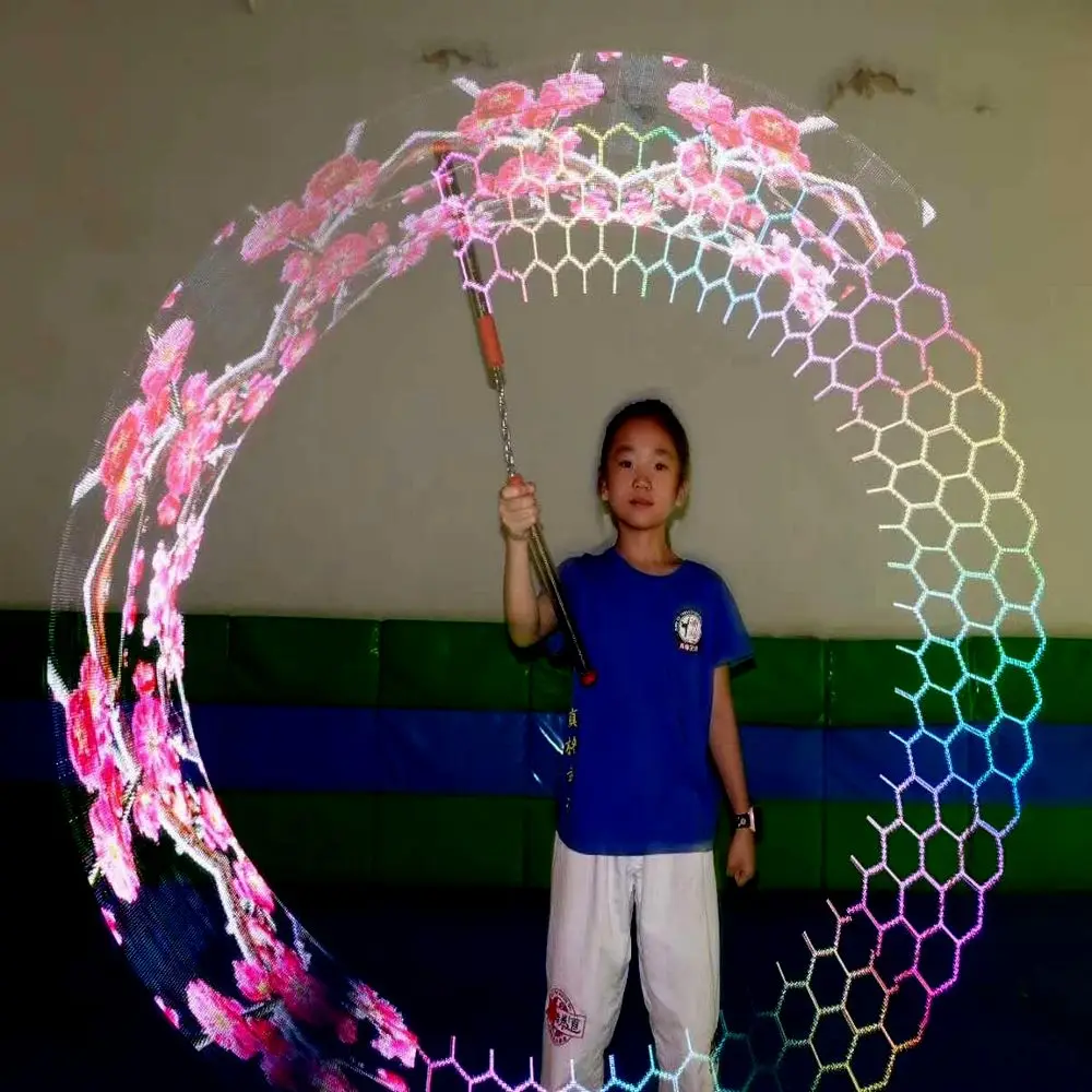 LED pixel POI nunchakus 80 пикселей 2 палочки линзы 33 см Клубная палочка супер яркости