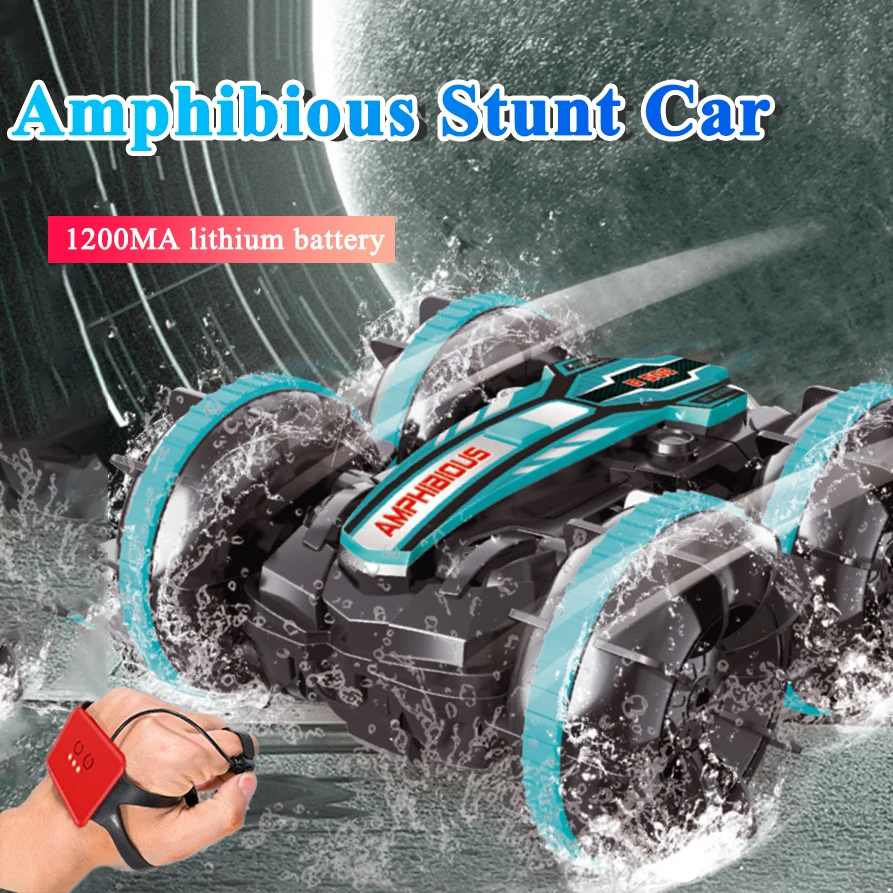 

4Wd RC Car Toys Amphibious Vehicle Boat Remote Control Drift Car RC Gesture Controlled Stunt Car for Kids Adults Electric Toys