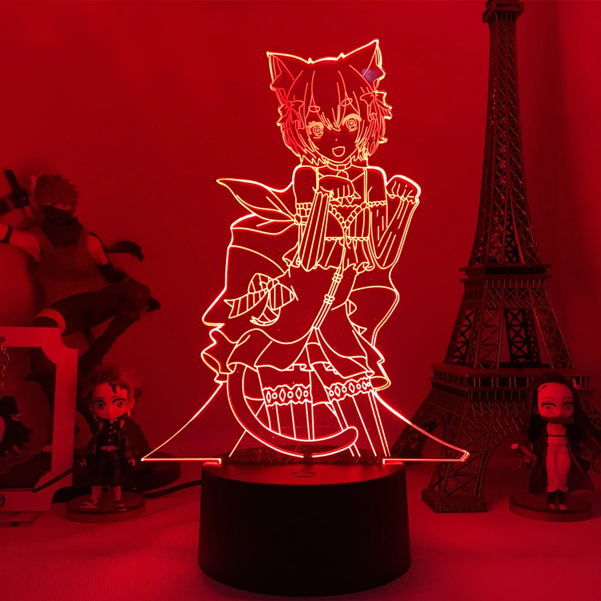 Re Zero пусковая жизнь в другом мире СВЕТОДИОДНЫЙ Ночник светильник для спальни