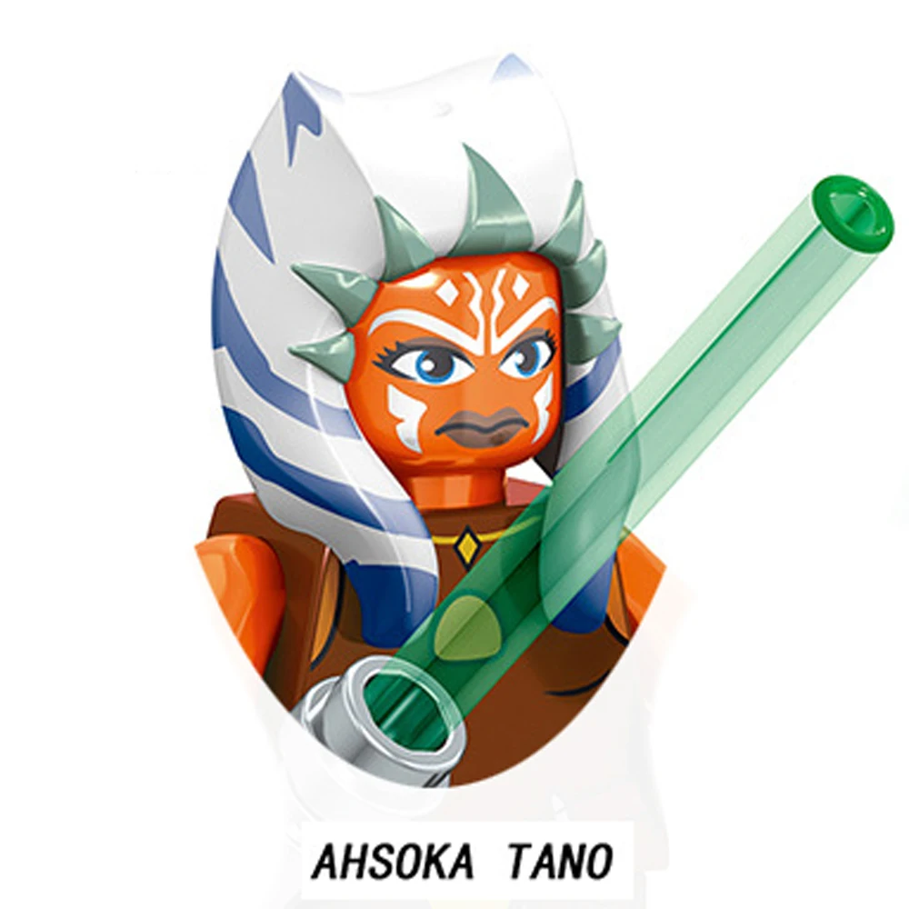 Конструктор Disney Shaak Ti Boba Fett Yoda Ahsoka Obi-Wan Kenobi Kylo Ren Count Dooku мандалорианы фигурки героев