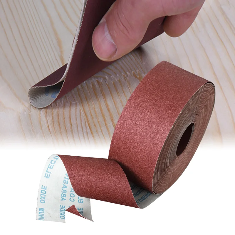 

1Roll 60-800 Grit Emery Cloth Roll Polishing Sandpaper For Grinding Tool Metalworking Woodworking Furniture Abrasive