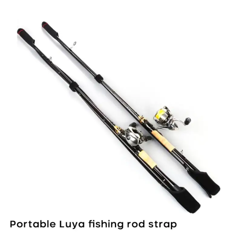 

2023 Neoprene Fishing Rod Protective Sleeve Spinning Casting Rods Holder Adjustable Length Rope Strap Tackle Pole Storage