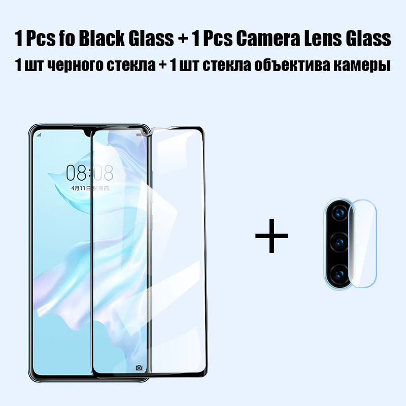 2 в 1 Гидрогелевая пленка и закаленное стекло для huawei p30 p20 lite p smart Защита экрана для huawei mate 20 30 p30 pro стекло