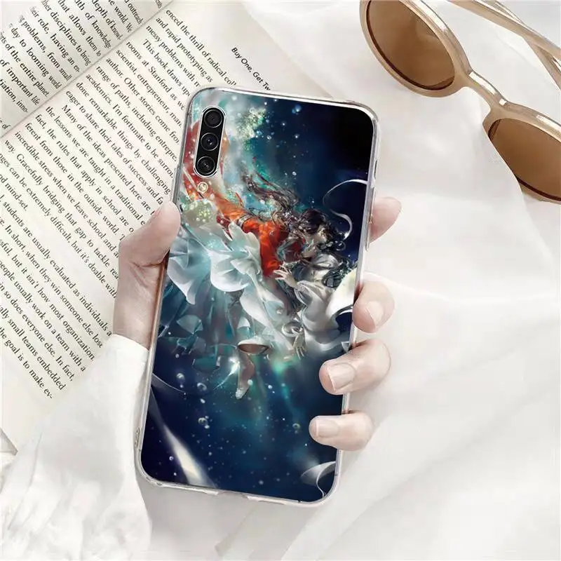 

tian guan ci fu Phone Case Transparent for Samsung s9 s10 s20 Huawei honor P20 P30 P40 xiaomi note mi 8 9 pro lite plus