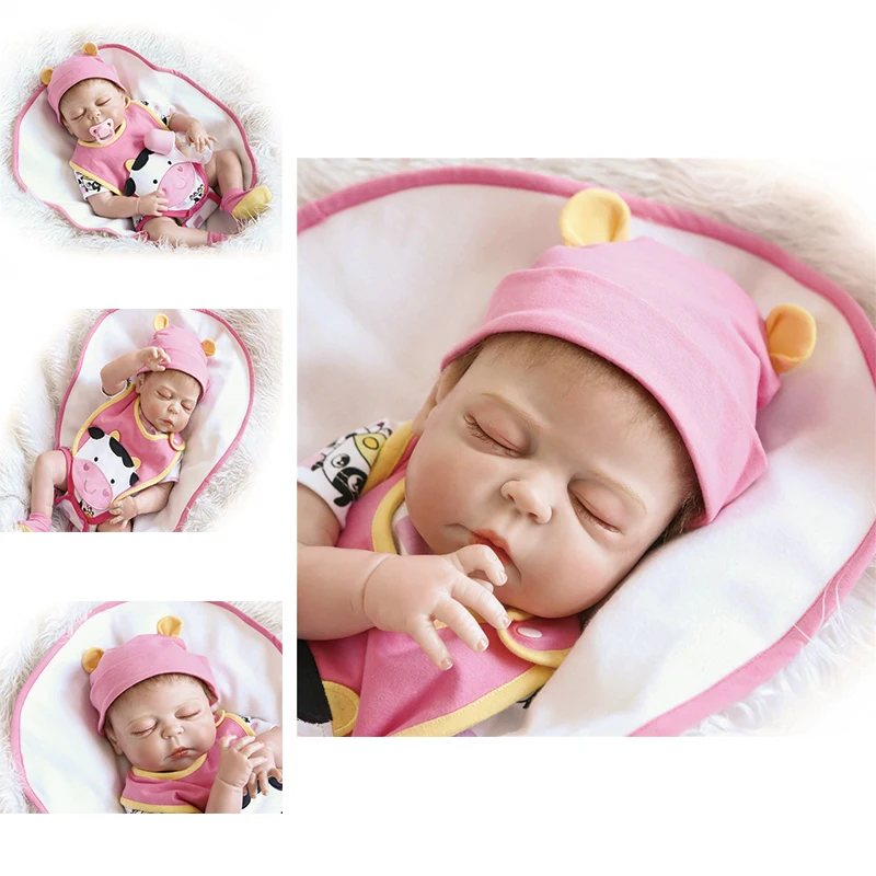 

48cm Real Size Reborn Doll NPK Dolls Toddler Baby Newborn Doll Silicone Full Body Realistic Toy For Girls Boys Bath Dolls Gifts