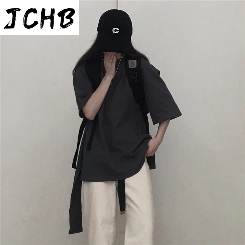 

2021 Clothes Knotted Strap Short Sleeve t Shirt Women Clothing Streetwear Print Loose Tops Korean Summer Preppy Tshirt