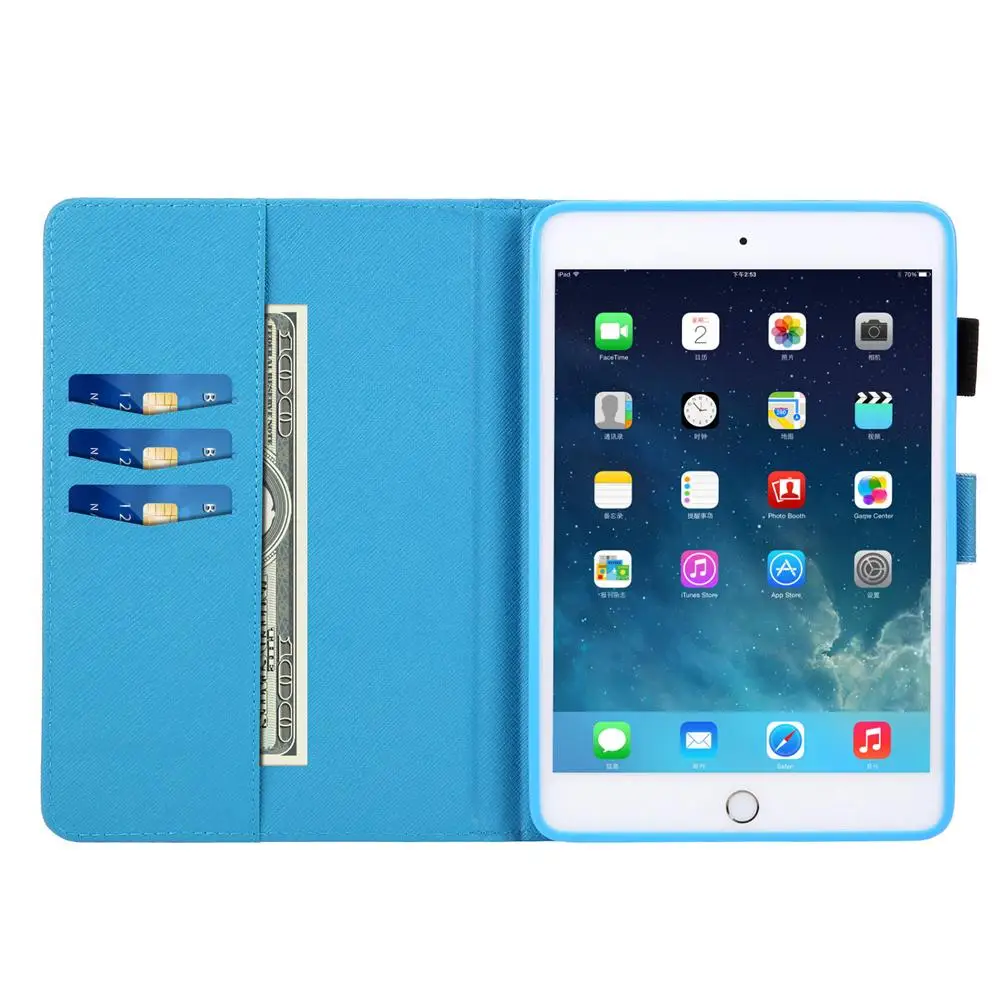 Case for Apple iPad Pro Air Mini 6th 7.9 9.7 11inch 360 Degrees Rotating Flip PU Leather Cover Auto Sleep Wake Tiger | Компьютеры и