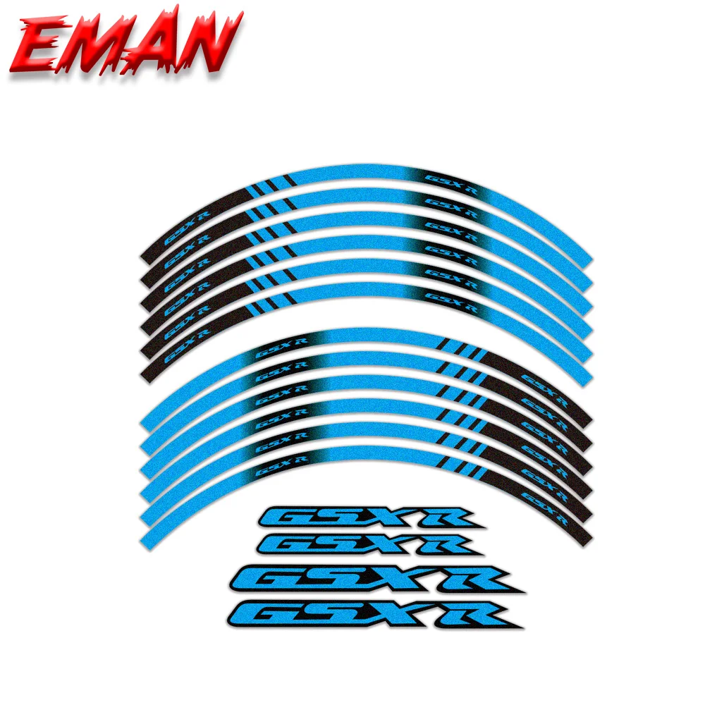 Модифицированные наклейки для мотоциклов Suzuki GSXR колесные диски светоотражающие
