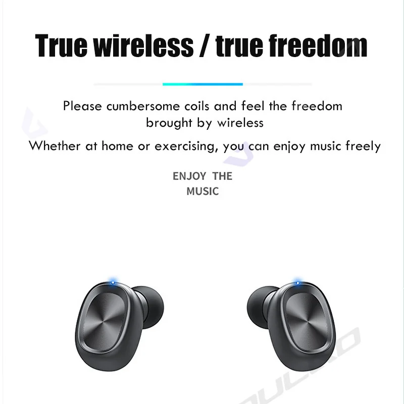 

TWS Bluetooth 5.0 Earphones Noise Reduction Wireless Headphone 9D HiFi Stereo Sports Waterproof Earbuds With Microphone Headsets