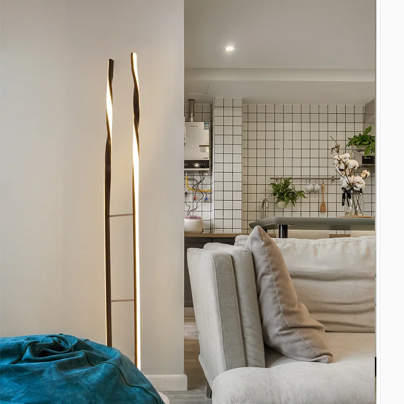 Современная креативная напольная Светодиодная лампа в скандинавском стиле с