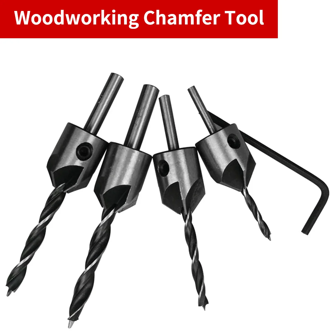 3 мм 4 5 6 HSS Флейта счетчик набор сверл для раковины деревообработки винт с