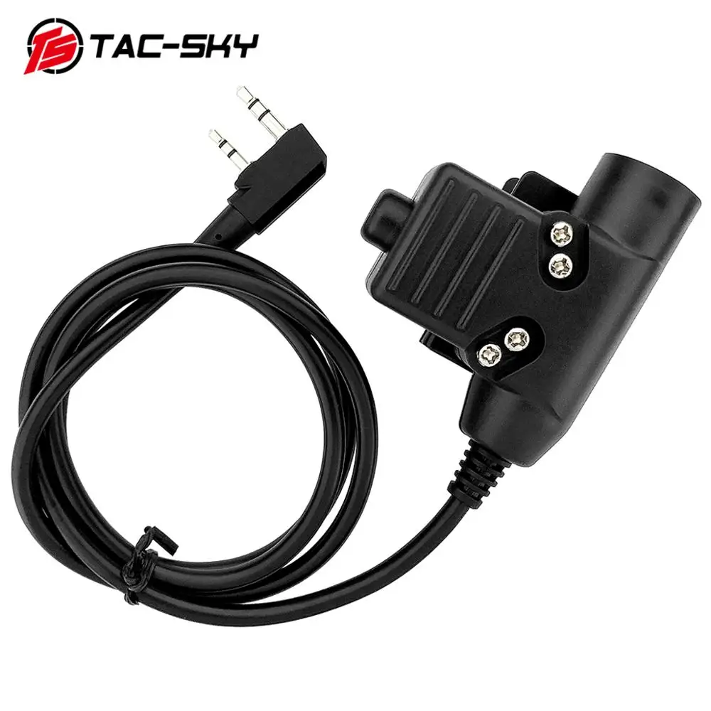 Tac-sky-auriculares t&aacute;cticos COMTAC II, cascos militares con cancelaci&oacute;n de ruido, PTT u94ptt CB-4