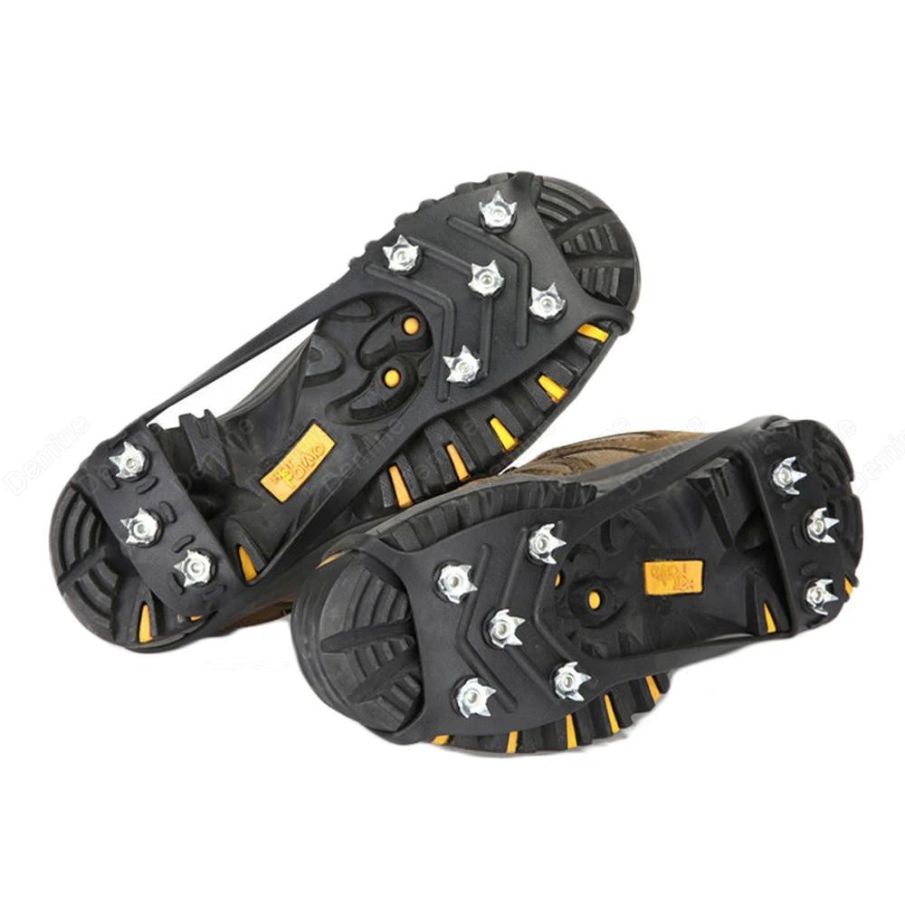 

8-Stud Crampons Snow Shoe Spikes Covers for Shoes Outdoor Hiking Climbing Antiskid Ice Gripper Cleats Snowshoes Boots Chains