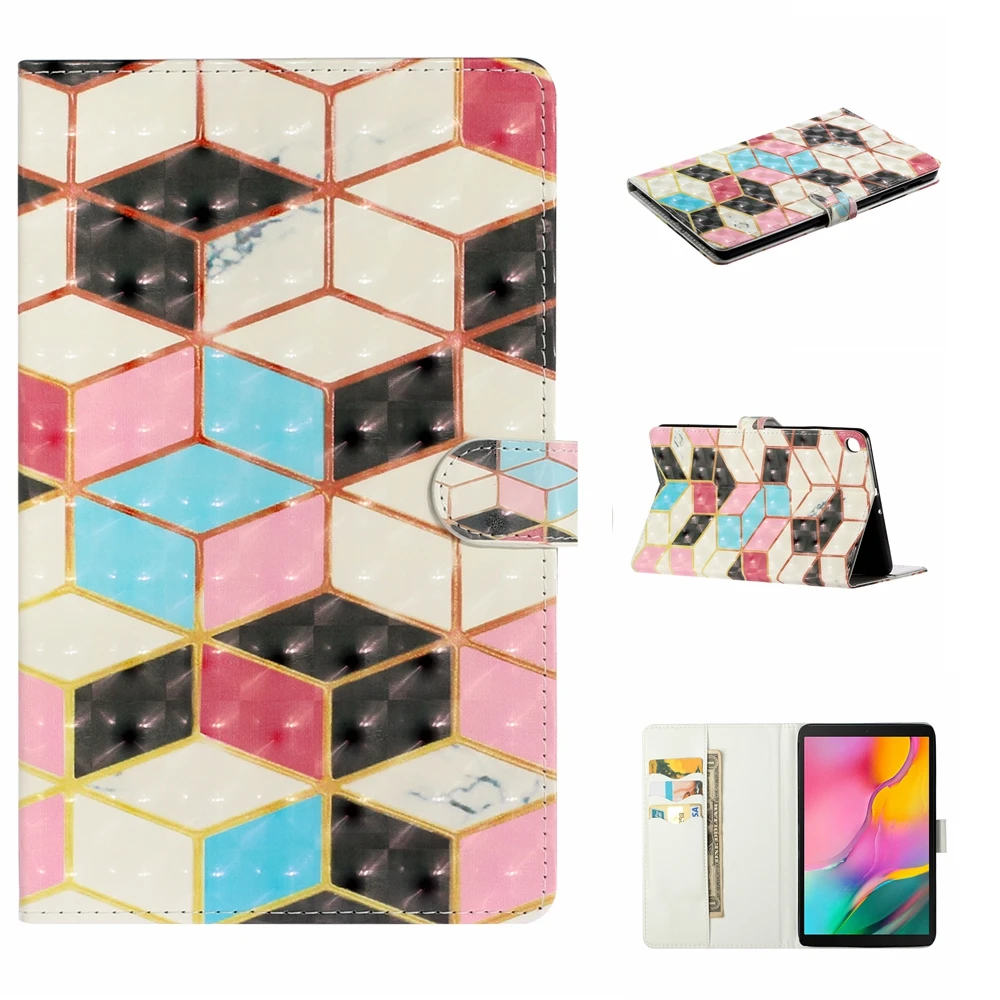 Кожаный чехол для Samsung Galaxy Tab A 10,1 SM-T510 T515 Coque для Galaxy Tab A 10,1 T510 T515 крышка Capa+ пленка+ ручка
