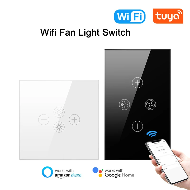 

Умный выключатель для освещения вентилятора с поддержкой Wi-Fi и таймером