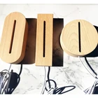 Светодиодный ночсветильник 3D под заказ, подставка-держатель для дисплея, деревянная светодиодная подставка для акрилового стекла, для песни, подставка из полимера, Прямая поставка