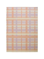 nordic style rectangular pink checkered carpet bedroom living room non slip decorative mat