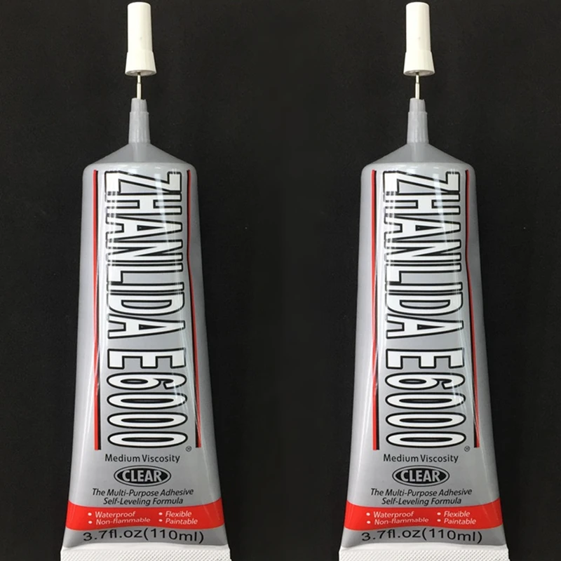 2pcs ZLD E6000 110ml Multipurpose Industrial Adhesive Jewelry Crafts Crystal Rhinestone Cloth DIY Phone Screen Glass Liquid Glue