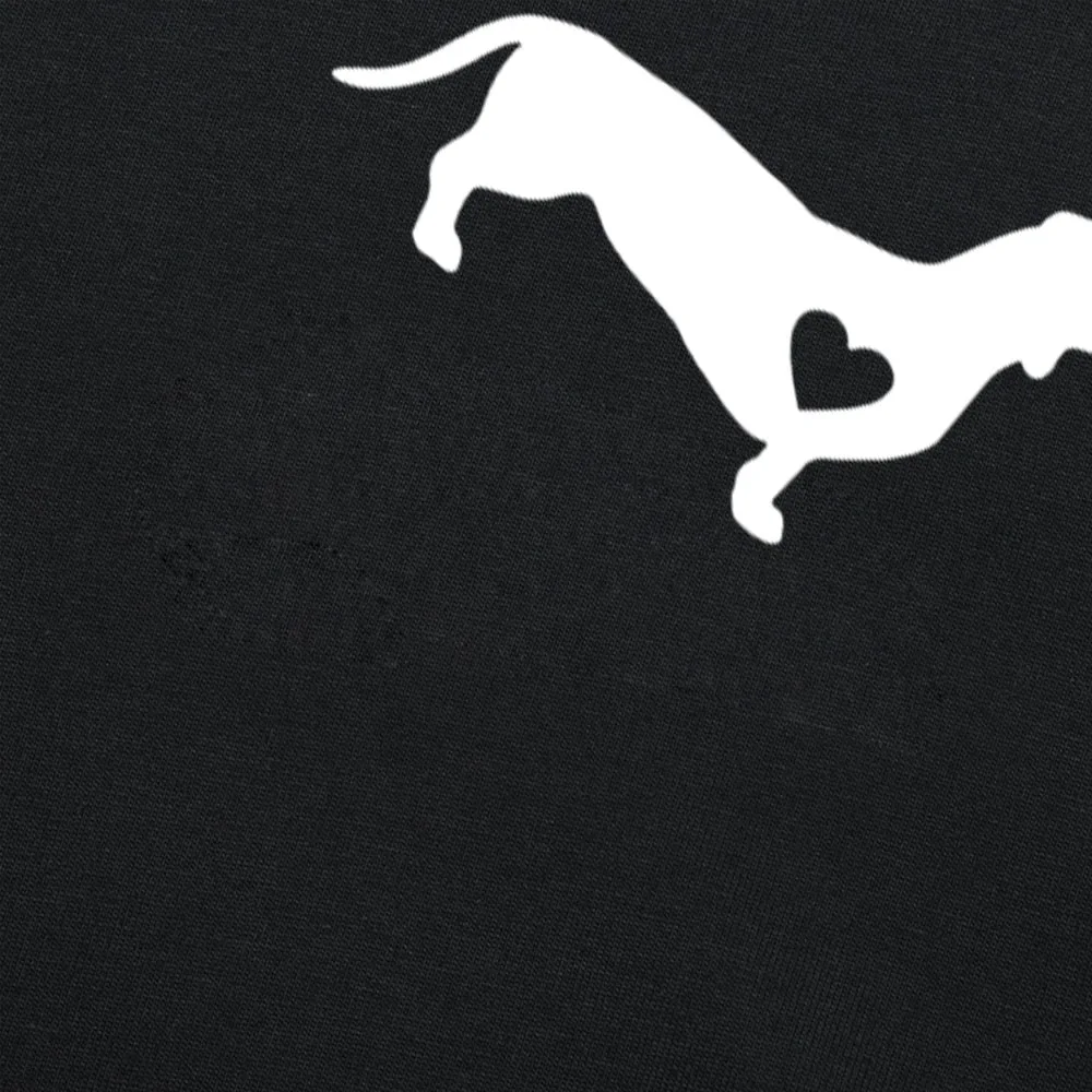 Футболка женская с принтом такса и надписью Wiener | Женская одежда