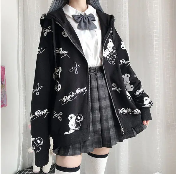 

Gothic Sweatshirt Women Fashion 2021 Spring Autumn Clothes Preppy INS Kawaii Hoodies Long Sleeve Hoodie Harajuku y2k clothes