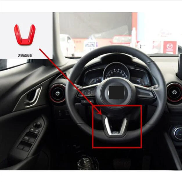 

Для Mazda CX-3 2017-2021, чехол на рулевое колесо для салона автомобиля, аксессуары для тюнинга автомобиля
