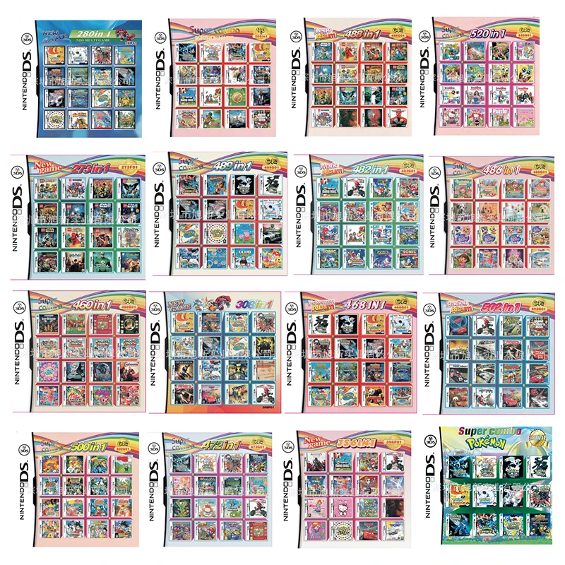 

All In 1 Compilation Video Game Cartridge Console Card For Nintendo DS 3DS 2DS