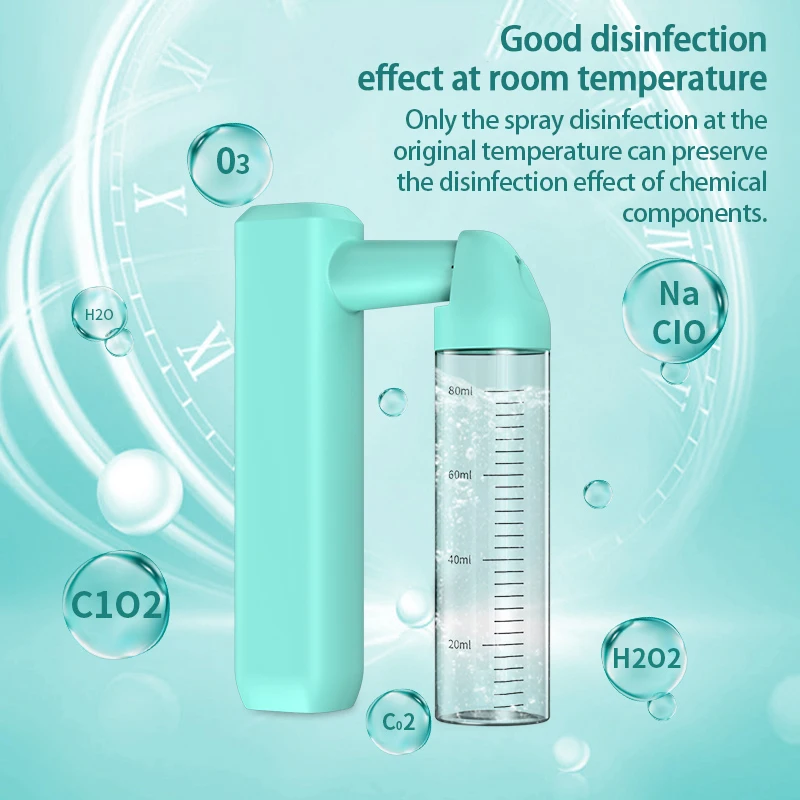 80 мл беспроводной электрический дезинфицирующий опрыскиватель синий светильник