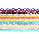 10 шт 50 см красочные акриловые звенья цепи Омаров застежка Брелки для изготовление браслета ожерелья красочные цепи пластиковые цепи звенья