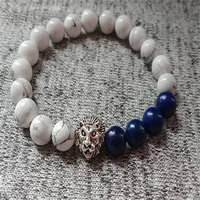 fashion natural blue veins bracelet 108 buddha beads mental souvenir chain beaded lucky spirituality buddhism calming practice