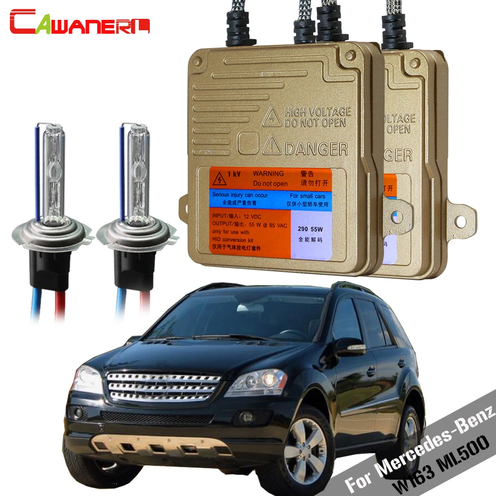 Cawanerl 55 Вт балластная лампа без ошибок 3000K 8000K HID ксеноновый Комплект AC для Mercedes Benz