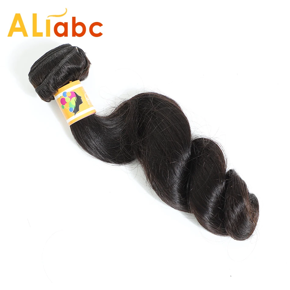 Aliabc бразильские свободные волнистые волосы пучки человеческих волос