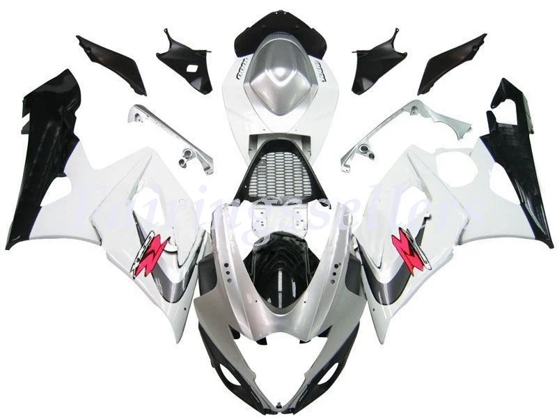 Injection Molding New ABS Motorcycle Fairings kit Fit For Suzuki GSX-R1000 2005 2006 K5 gsxr 1000 White Black Pramac | Автомобили и