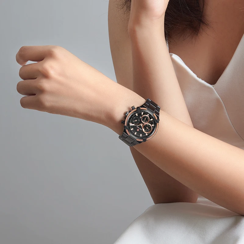 

Luxury Women Watches Classic Design Steel Strap Date Quartz Ladies Watch Female Wristwatch Girl Clock Relogio Feminino