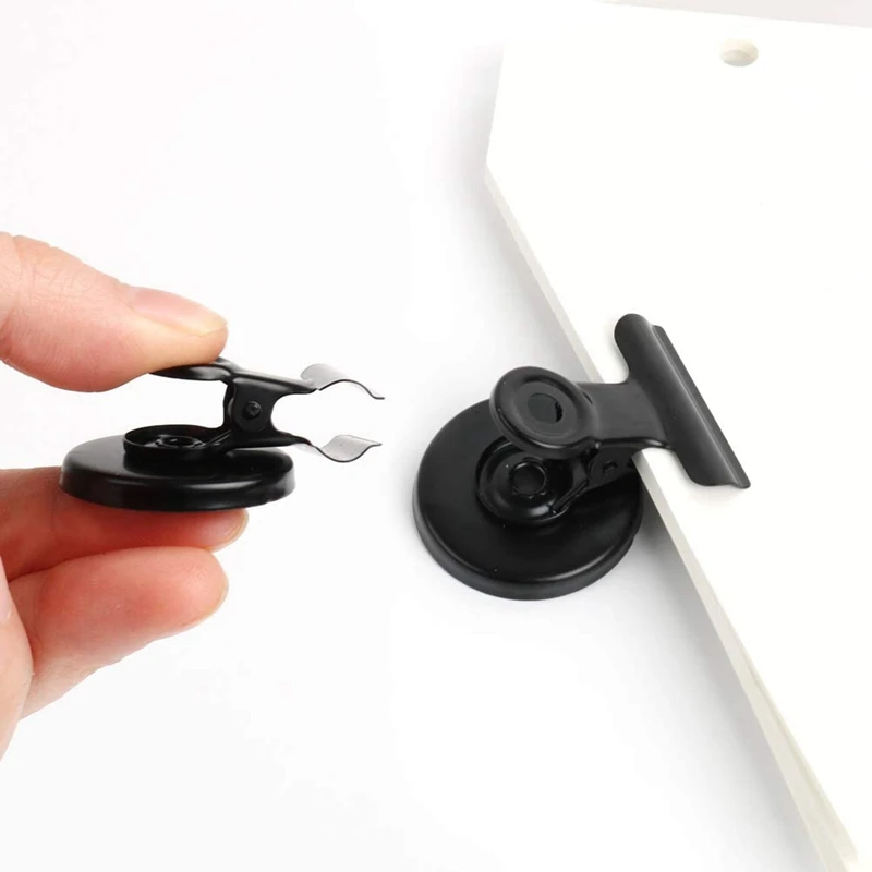 20Pcs Fridge Magnetic Clips Scratch-Free Refrigerator Magnet Binder Paper Clamps Whiteboard Magnets | Канцтовары для офиса и